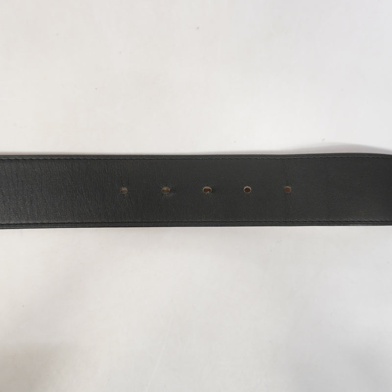 【6ib1636】ルイヴィトン ベルト サンチュールジーンズベルト M6812 ブラック【中古】メンズ