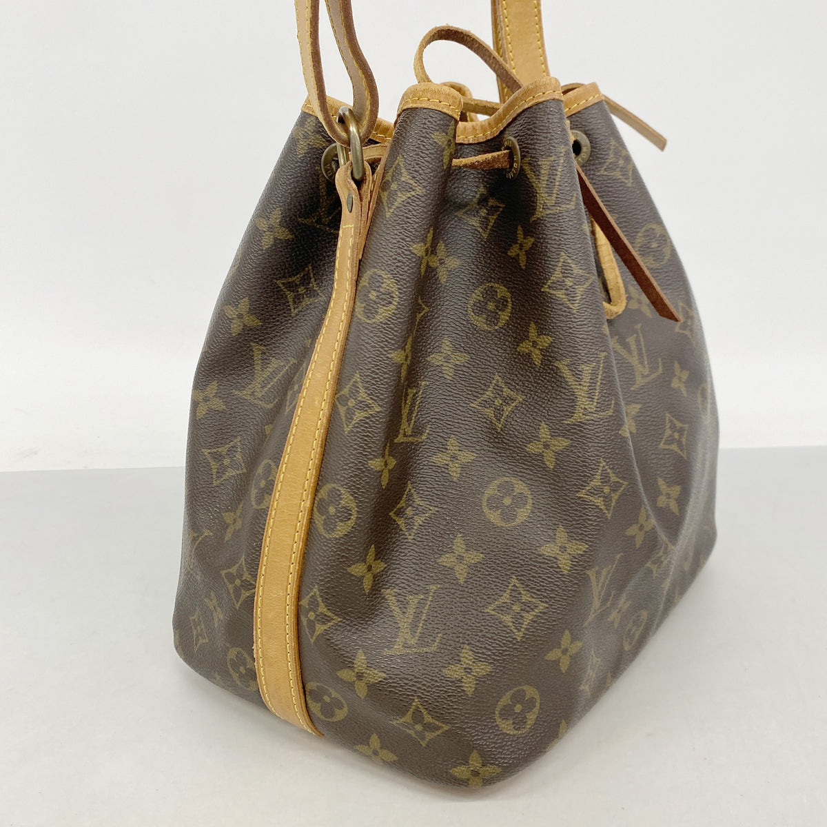【6ib1641】ルイヴィトン ショルダーバッグ モノグラム プチノエ M42226 ブラウン【中古】レディース