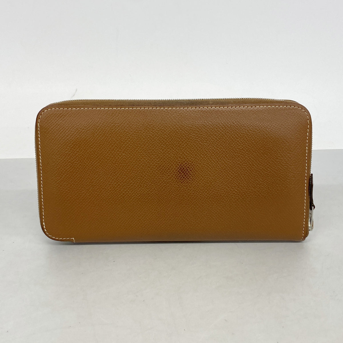 【6ib1652】エルメス 長財布 アザップロング ヴォーエプソン ゴールド シルバー金具 □L刻印【中古】メンズ レディース ユニセックス