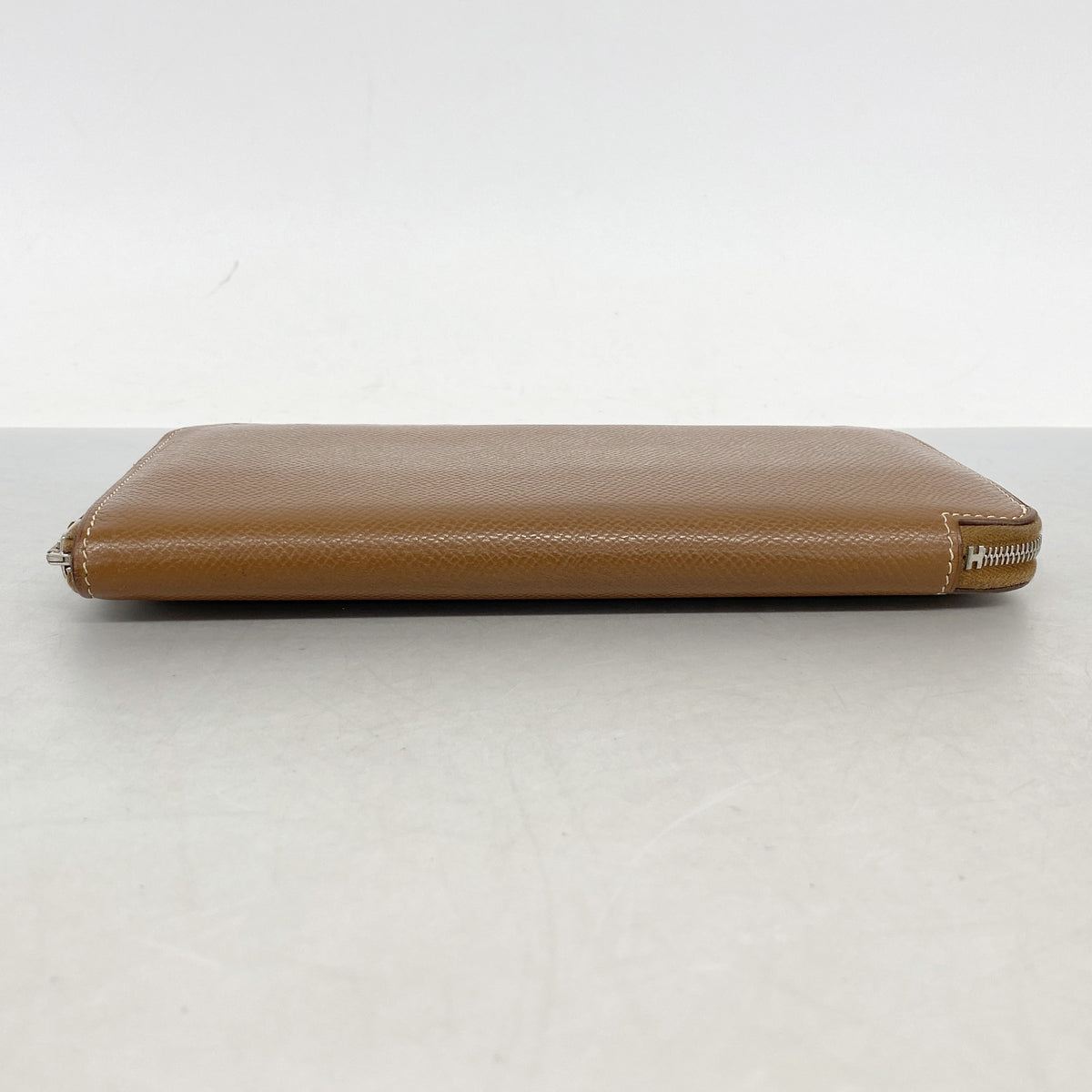 【6ib1652】エルメス 長財布 アザップロング ヴォーエプソン ゴールド シルバー金具 □L刻印【中古】メンズ レディース ユニセックス