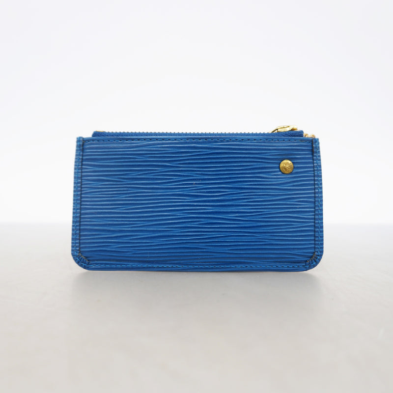 【6ib1662】ルイヴィトン コインケース エピ ポシェットクレ M63805 トレドブルー【中古】レディース