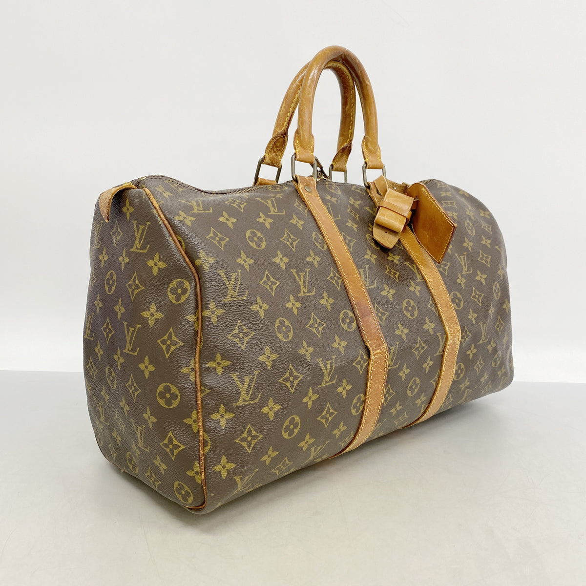 【6ib1663】ルイヴィトン ボストンバッグ モノグラム キーポル45 M41428 ブラウン【中古】メンズ レディース ユニセックス
