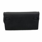 【6ib1674】エルメス ショルダーウォレット ケリーウォレットトゥーゴー ヴォーエプソン ブラック ゴールド金具 Z刻印【中古】レディース