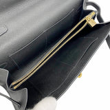 【6ib1674】エルメス ショルダーウォレット ケリーウォレットトゥーゴー ヴォーエプソン ブラック ゴールド金具 Z刻印【中古】レディース