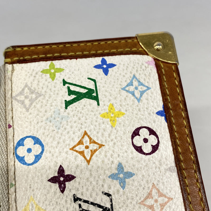 【6ib1682】ルイヴィトン コインケース モノグラム・マルチカラー ポシェットクレ M92655 ブロン【中古】レディース