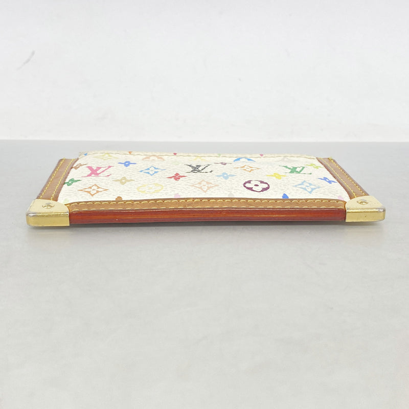 【6ib1682】ルイヴィトン コインケース モノグラム・マルチカラー ポシェットクレ M92655 ブロン【中古】レディース