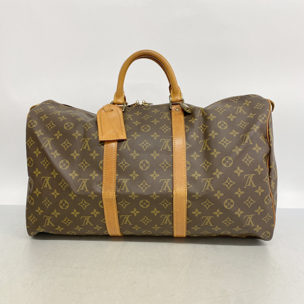 【6ib1684】ルイヴィトン ボストンバッグ モノグラム キーポル50 M41426 ブラウン【中古】メンズ レディース ユニセックス