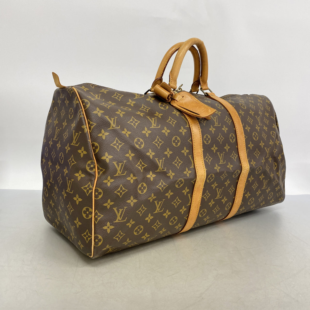 【6ib1685】ルイヴィトン ボストンバッグ モノグラム キーポル55 M41424 ブラウン【中古】メンズ レディース ユニセックス