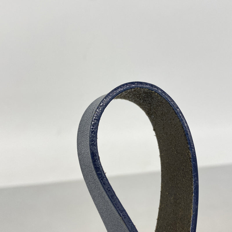 【6ib1692】フェンディ ハンドバッグ ズッキーノ マンマバケット ナイロンキャンバス ネイビー シルバー金具【中古】レディース