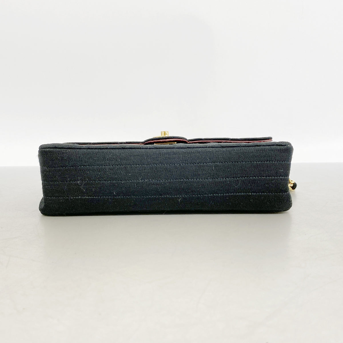【6ib1707】シャネル ショルダーバッグ マトラッセ チェーンショルダー コットン ブラック ゴールド金具【中古】レディース