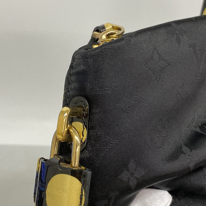 【6ib1709】ルイヴィトン トートバッグ モノグラム ドットインフィニティ ロックイットMM M40682 ノワール【中古】レディース