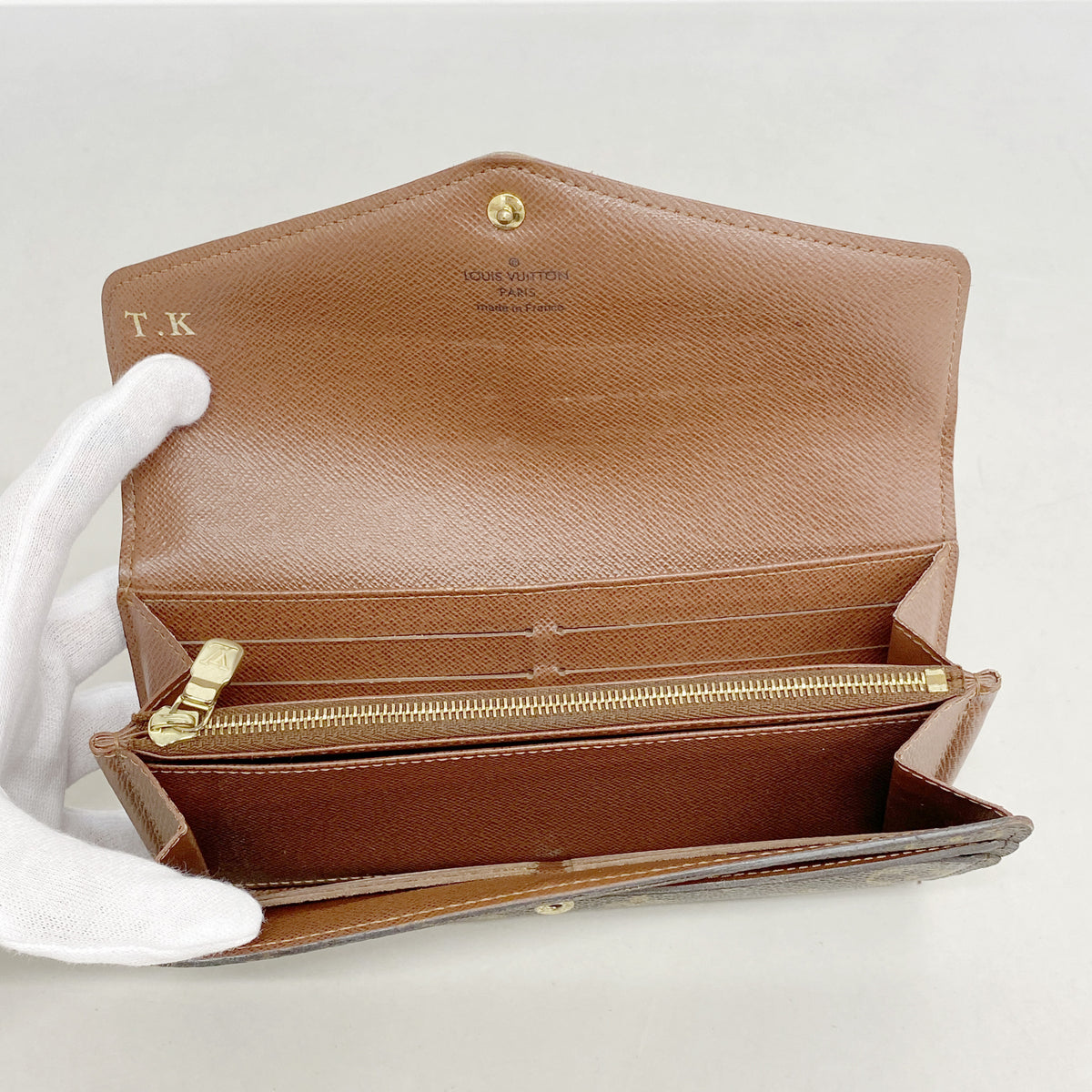【6ib1712】ルイヴィトン 長財布 モノグラム ポルトフォイユサラ M60531 ブラウン【中古】レディース