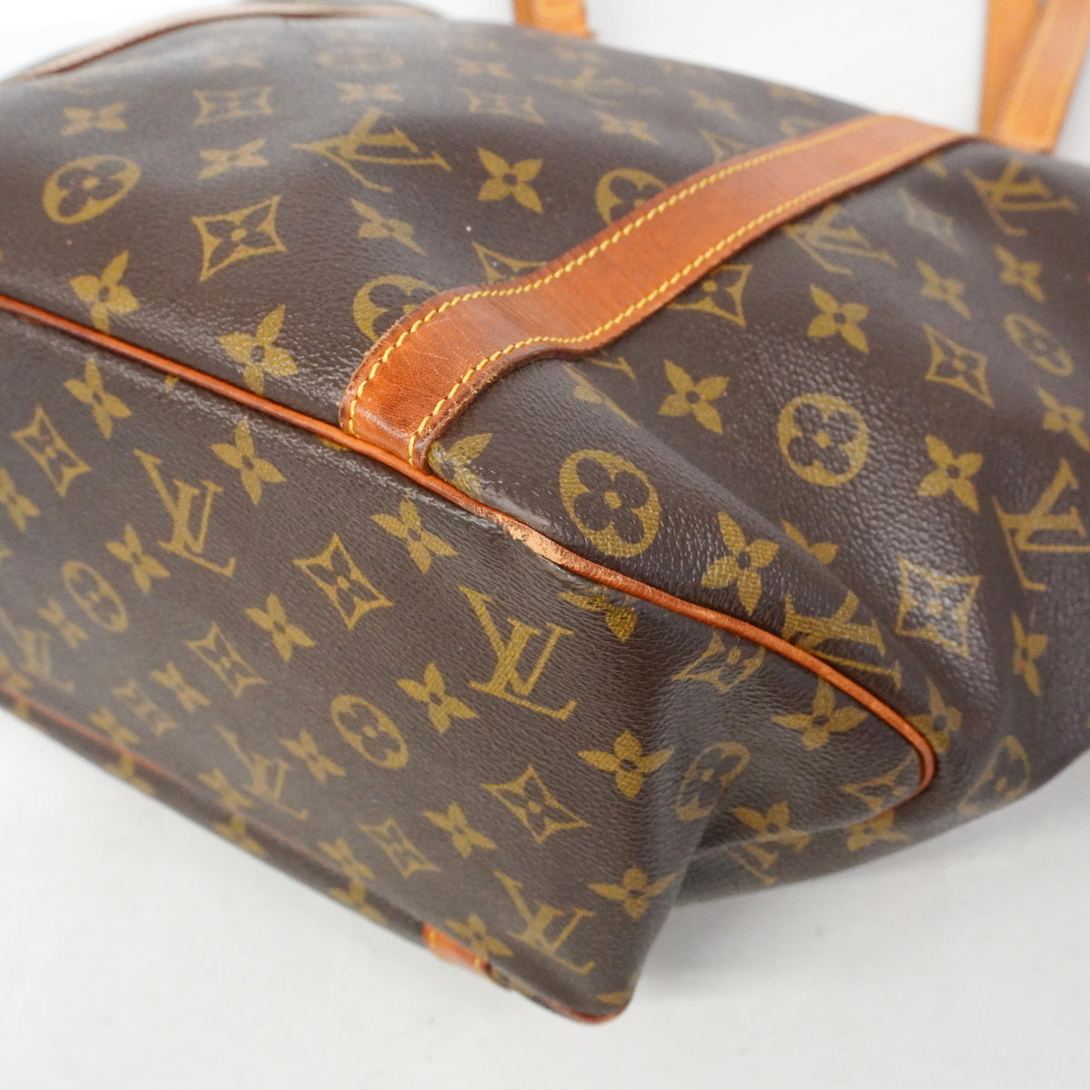 【6ib1718】ルイヴィトン ショルダーバッグ モノグラム サックショッピング M51108 ブラウン【中古】レディース