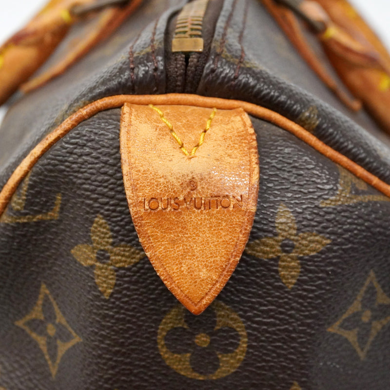 【6ib1720】ルイヴィトン ハンドバッグ モノグラム スピーディ35 M41107 ブラウン【中古】レディース