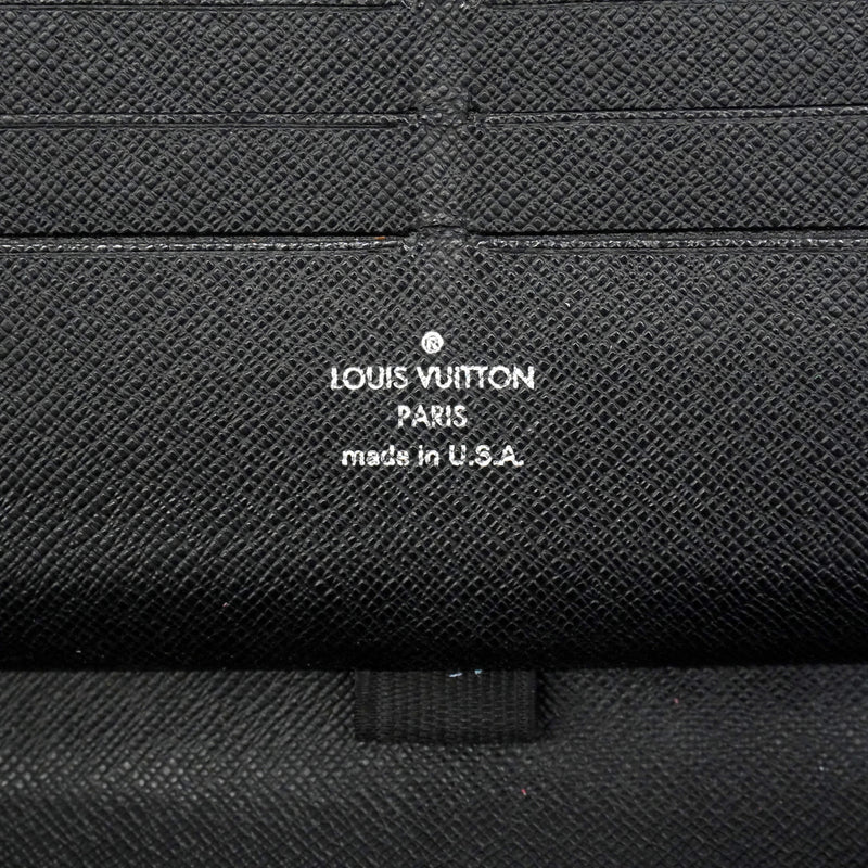 【6ib1723】ルイヴィトン 長財布 ダミエ・グラフィット ジッピーオーガナイザー N63077 ブラック【中古】メンズ