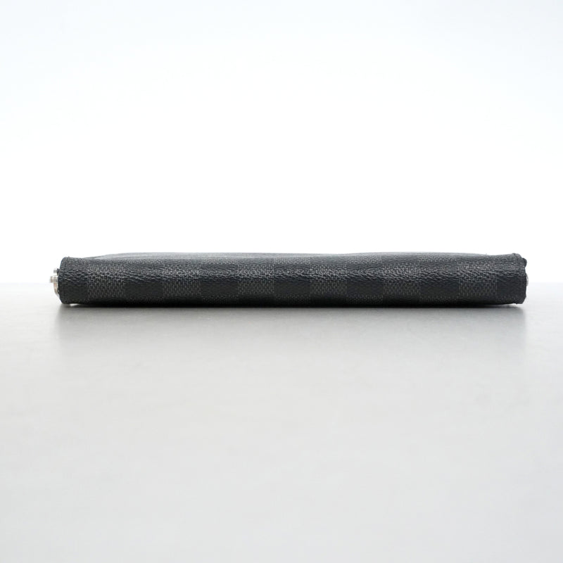 【6ib1723】ルイヴィトン 長財布 ダミエ・グラフィット ジッピーオーガナイザー N63077 ブラック【中古】メンズ