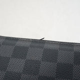 【6ib1723】ルイヴィトン 長財布 ダミエ・グラフィット ジッピーオーガナイザー N63077 ブラック【中古】メンズ