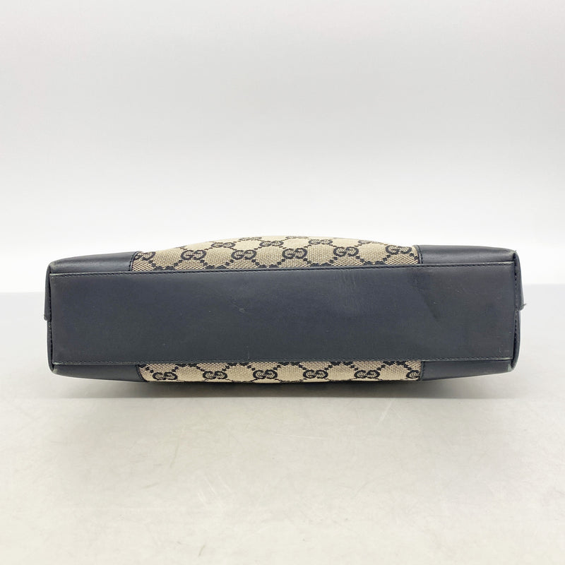 【6ib1725】グッチ ショルダーバッグ GGキャンバス 001 4231 キャンバス ブラック ゴールド金具【中古】レディース