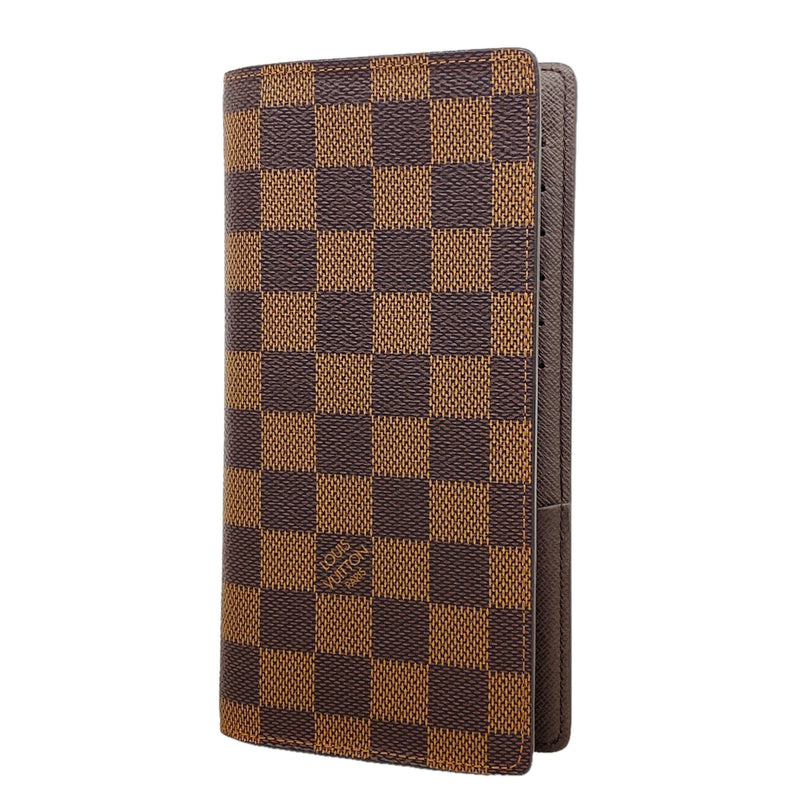 【6ib1733】ルイヴィトン 長財布 ダミエ ポルトフォイユブラザ N60017 エベヌ【中古】メンズ