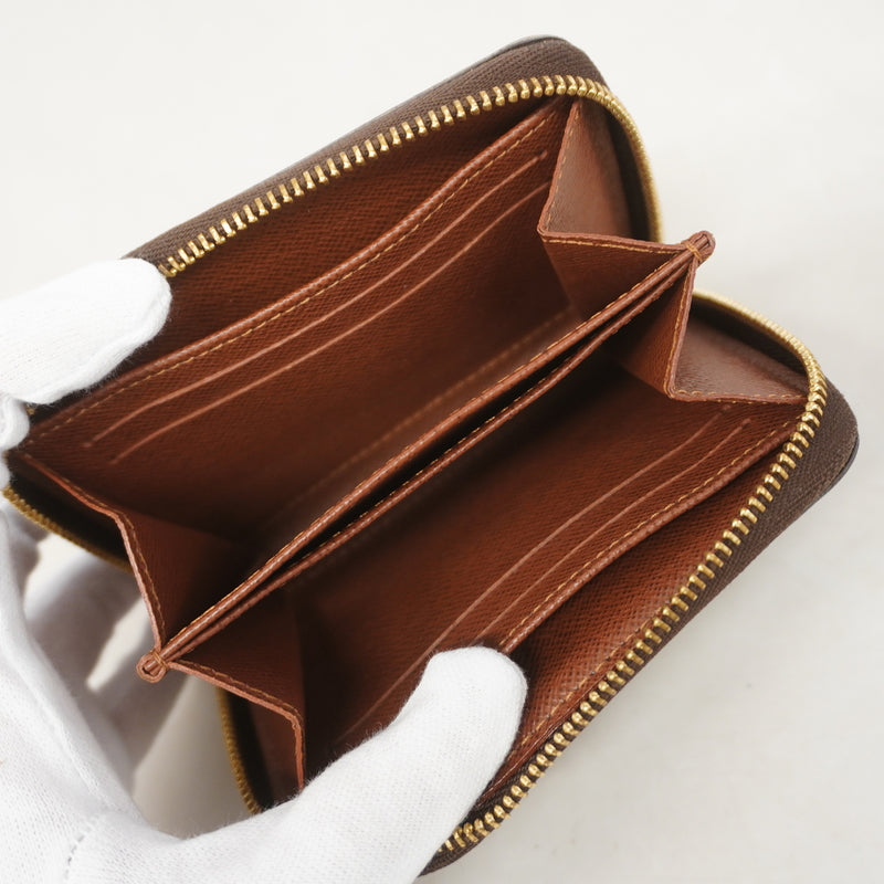 【6ib1764】ルイヴィトン コインケース モノグラム ジッピーコインパース M60067 ブラウン【中古】メンズ レディース ユニセックス