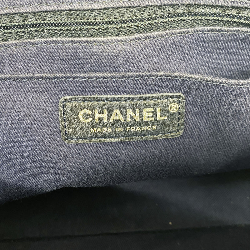 【6ib1768】シャネル ハンドバッグ マトラッセ チェーンショルダー キャビアスキン ブルー シルバー金具 2wayバッグ【中古】レディース