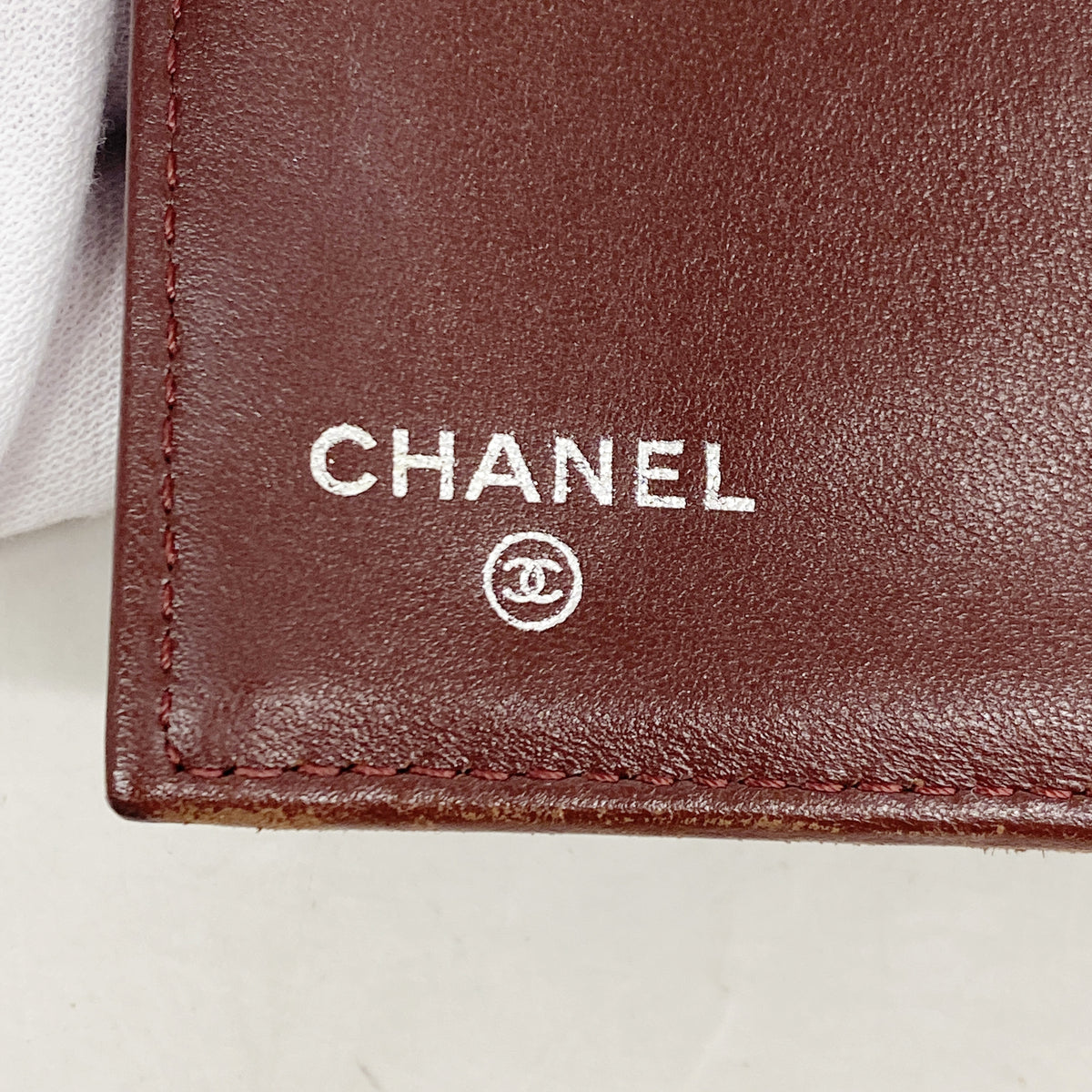 【6ib1769】シャネル 三つ折り長財布 マトラッセ ラムスキン ブラック シルバー金具【中古】レディース