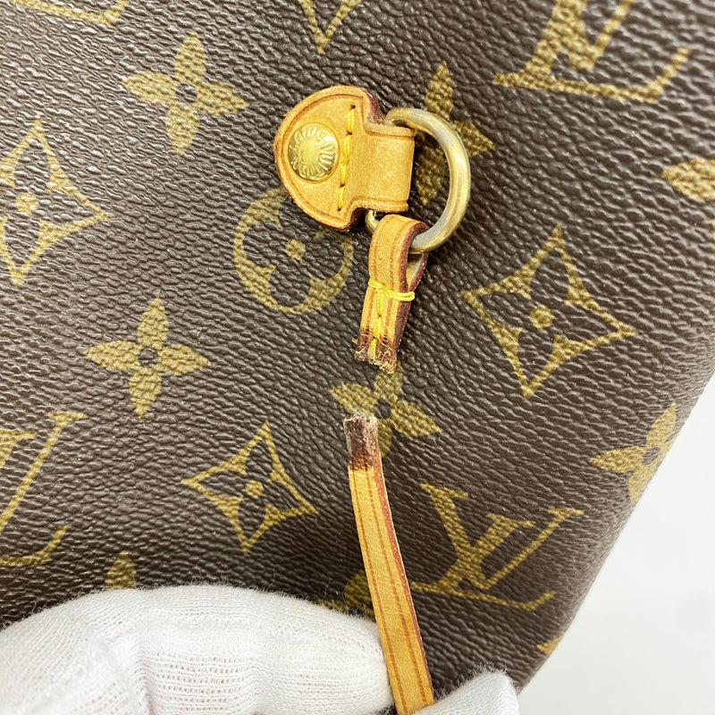 【6ib1771】ルイヴィトン トートバッグ モノグラム ネヴァーフルMM M40156 ブラウン【中古】レディース