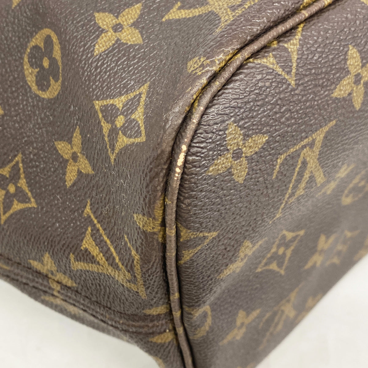 【6ib1771】ルイヴィトン トートバッグ モノグラム ネヴァーフルMM M40156 ブラウン【中古】レディース