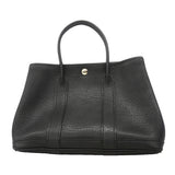 【6ib1777】エルメス トートバッグ ガーデンパーティTPM ネゴンダ ブラック シルバー金具 □N刻印【中古】レディース