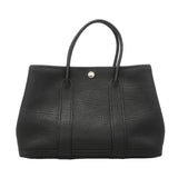 【6ib1777】エルメス トートバッグ ガーデンパーティTPM ネゴンダ ブラック シルバー金具 □N刻印【中古】レディース