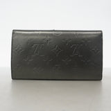 【6ib1797】ルイヴィトン 三つ折り長財布 モノグラム・マット ポルトトレゾールインターナショナル M65102 ノワール【中古】レディース