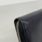 【6ib1800】グッチ 長財布 バンブー 307984 レザー ブラック ゴールド金具【中古】レディース