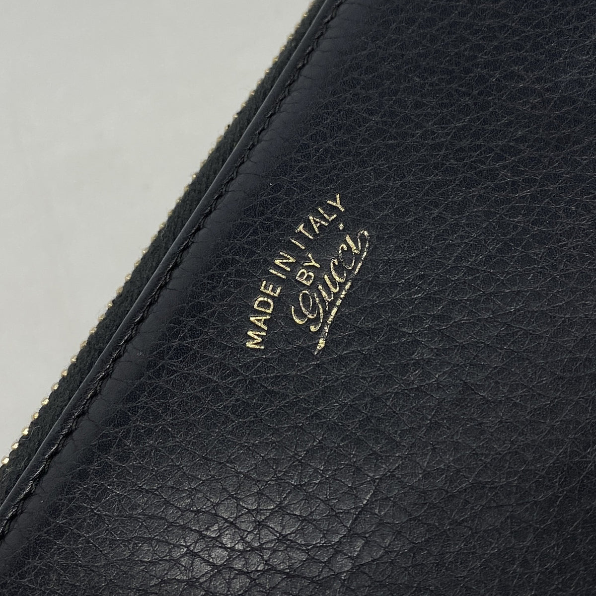【6ib1800】グッチ 長財布 バンブー 307984 レザー ブラック ゴールド金具【中古】レディース