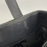 【6ib1801】シャネル ハンドバッグ ワイルドステッチ レザー ブラック ゴールド金具【中古】レディース