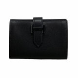【6ib1817】エルメス カードケース ベアンミニモノクローム ヴォーマダム ソーブラック K刻印【中古】メンズ レディース ユニセックス