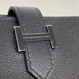【6ib1817】エルメス カードケース ベアンミニモノクローム ヴォーマダム ソーブラック K刻印【中古】メンズ レディース ユニセックス