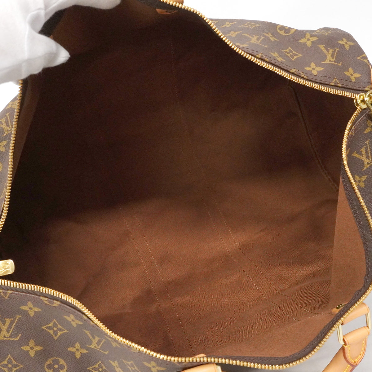 【6ib1818】ルイヴィトン ボストンバッグ モノグラム キーポルバンドリエール55 M41414 ブラウン【中古】メンズ レディース ユニセックス