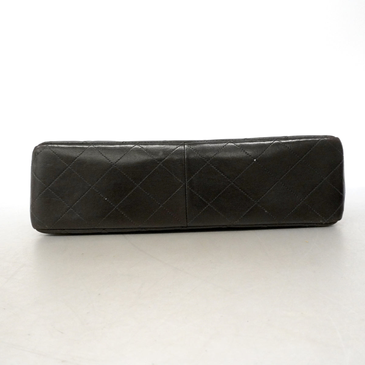 【6ib1822】シャネル ショルダーバッグ デカマトラッセ Wチェーン ラムスキン ブラック ゴールド金具【中古】レディース