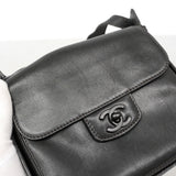 【6ib1823】シャネル ショルダーバッグ ラムスキン ブラック【中古】レディース