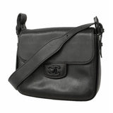 【6ib1823】シャネル ショルダーバッグ ラムスキン ブラック【中古】レディース