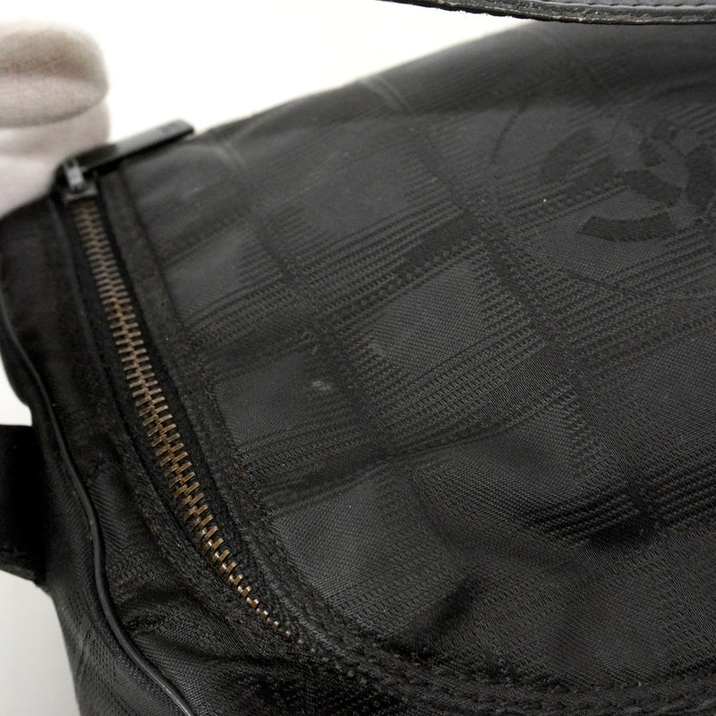 【6ib1824】シャネル バニティバッグ ニュートラベル ナイロン ブラック【中古】レディース