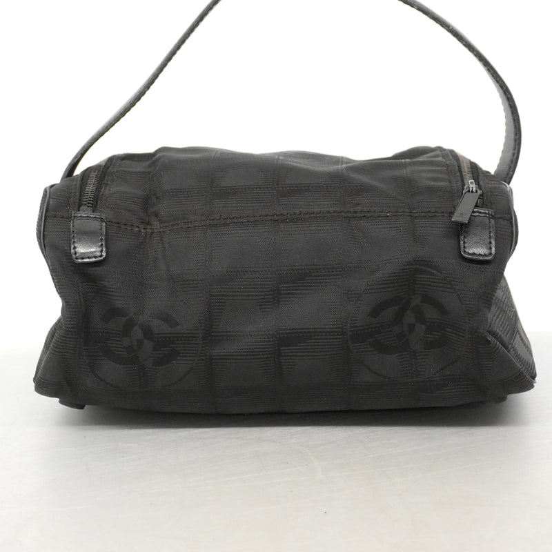 【6ib1824】シャネル バニティバッグ ニュートラベル ナイロン ブラック【中古】レディース