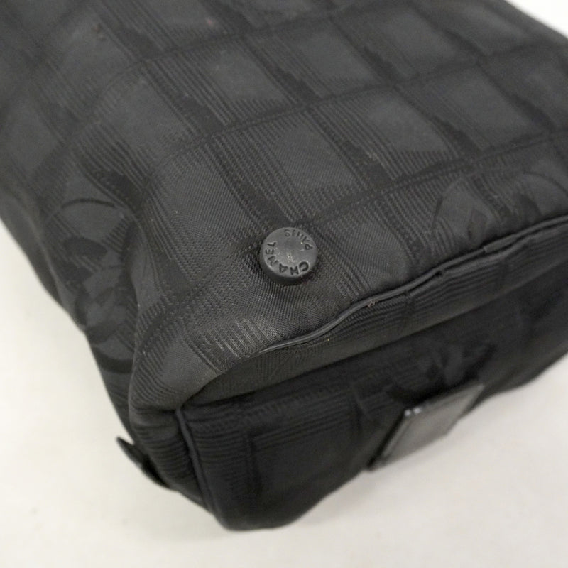 【6ib1824】シャネル バニティバッグ ニュートラベル ナイロン ブラック【中古】レディース