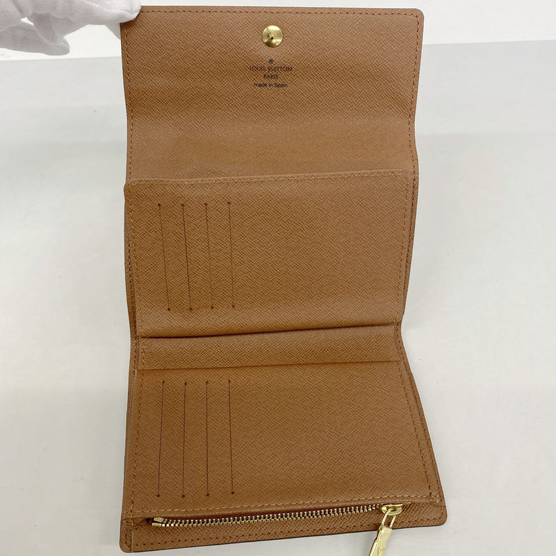 【6ib1831】ルイヴィトン 三つ折り財布 モノグラム ポルトフォイユアレクサンドラ M60047 ブラウン【中古】レディース