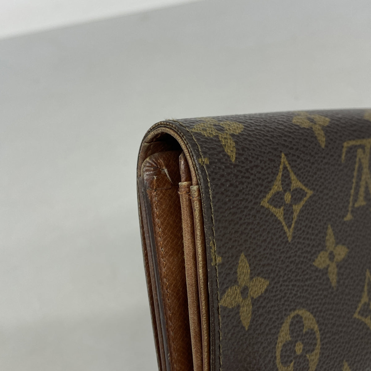 【6ib1833】ルイヴィトン 財布 モノグラム ポルトフォイユトレゾール M61736 ブラウン【中古】レディース