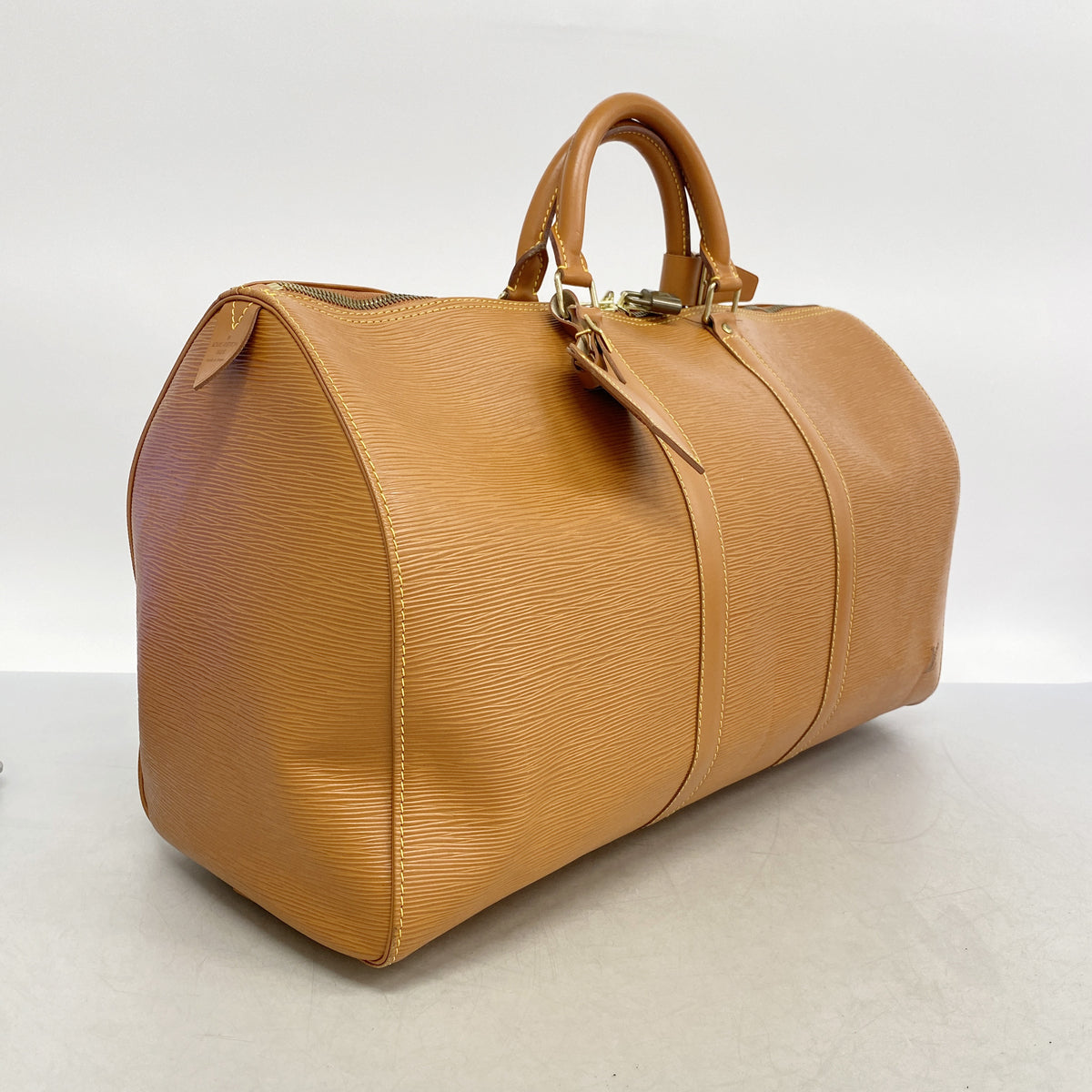 【6ib1836】ルイヴィトン ボストンバッグ エピ キーポル50 M42968 ジパングゴールド【中古】メンズ レディース ユニセックス