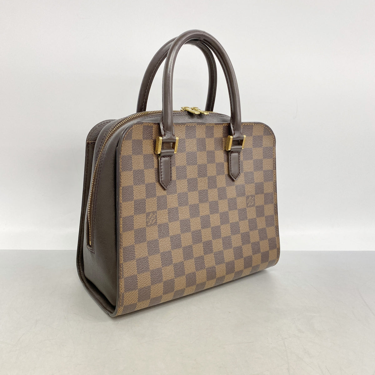 【6ib1840】ルイヴィトン ハンドバッグ ダミエ トリアナ N51155 エベヌ【中古】レディース