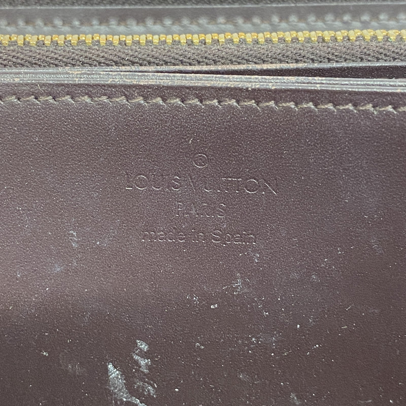 【6ib1848】ルイヴィトン 長財布 ヴェルニ ジッピーウォレット M90416 アマラント【中古】レディース