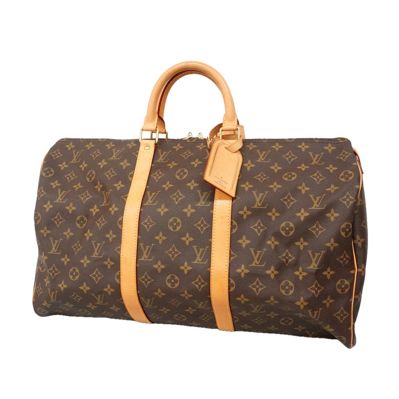 【6ib1852】ルイヴィトン ボストンバッグ モノグラム キーポル50 M41426 ブラウン【中古】メンズ レディース ユニセックス