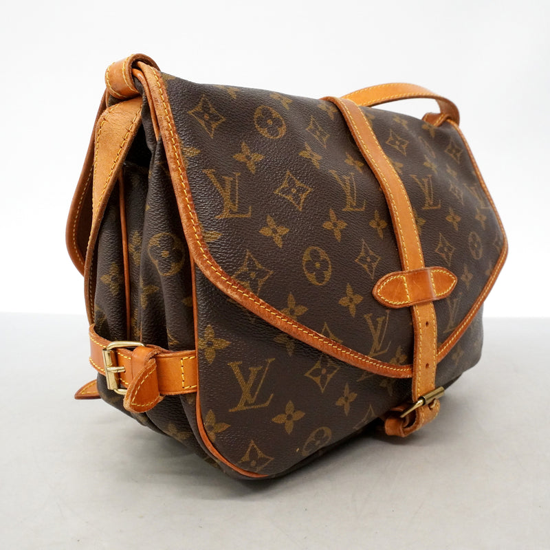 【6ib1854】ルイヴィトン ショルダーバッグ モノグラム ソミュール30 M42256 ブラウン【中古】レディース